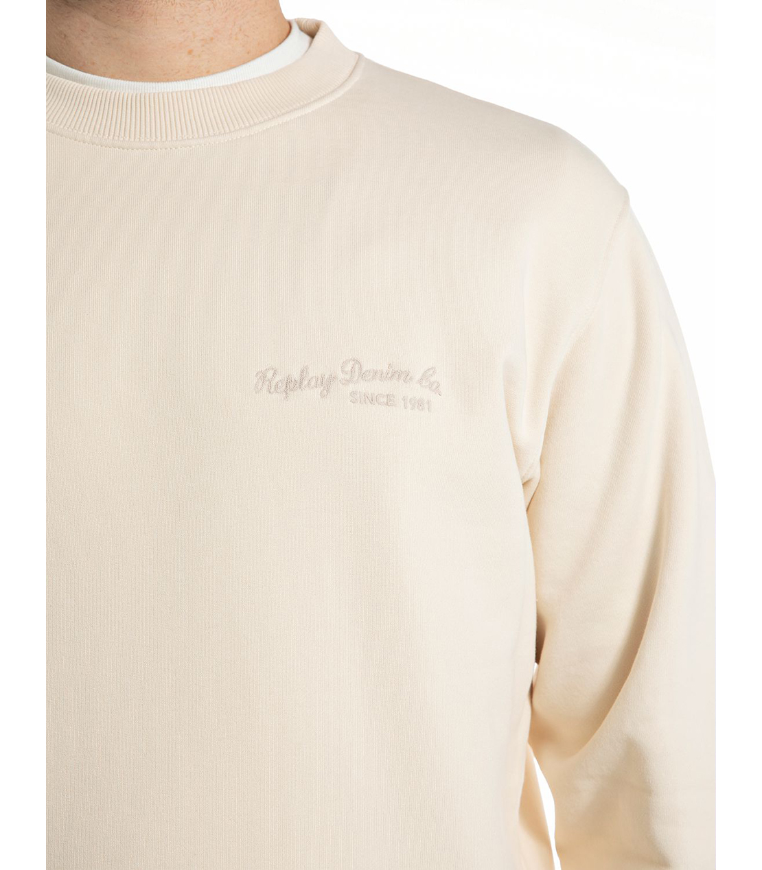 オーガニックコットンフリース 詳細画像 アイボリー 4